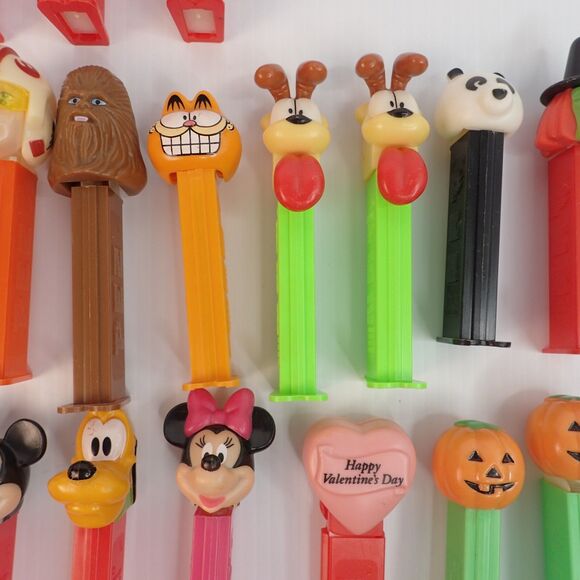 PEZ DISPENSER Disney Star Wars Garfield Holiday Figures Lot of 20 - Picture 2 of 16